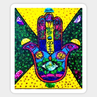 Talk to the Hamsa Sticker